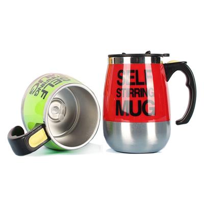 China Hot Selling Option Office Coffee Mug Multicolor Eco-friendly Electric Stocked Stainless Steel Self Stirring Cup Coffee Mug for sale