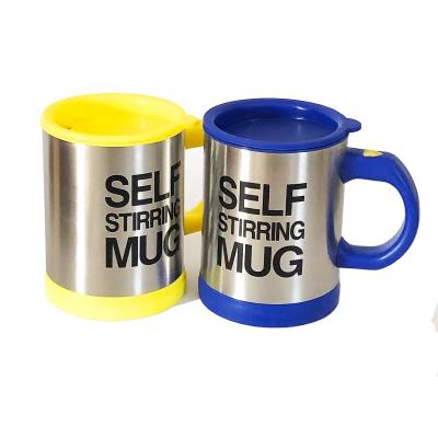 China Stored Stainless Steel Coffee Mug Amazon Success Blender Cup Automatic Electric Stir Mugs 400ml Self-Stirring Mug for sale