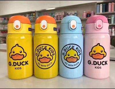 China New Line Food Keeper Stainless Steel Thermos Stored Water Kids Bottle With Bag Y-DUCK Water Bottles With Straw for sale