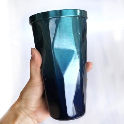 China New Item Stocked Design Rhombic Outdoor Gifts Mug 500ML Stainless Steel Insulated Coffee Mug for sale