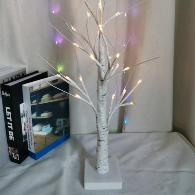 China Home Decor Battery Power Light 60CM 24 LED White Birch Tree Light Table Houses Decorative for sale