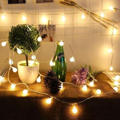 中国 Start Type White Round Ball Led Battery Box Light Outdoor Led Decoration Lights 販売のため