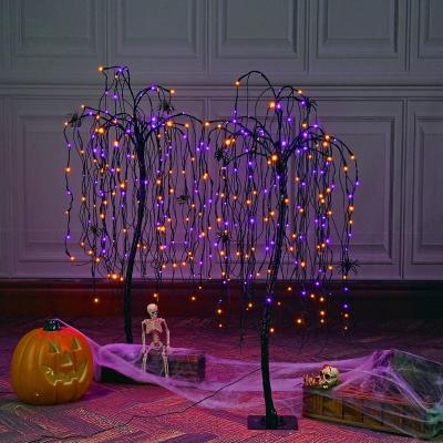 China Bedroom/Living Room/Closet/Willow 160 LED Halloween Bar Lights 2 for 8 Spiders Ideal for Family Holiday Parties and Christmas Decorations à venda