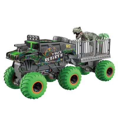 China RC Model Factory Wholesale 2.4G 6 wheel rc off-road car in radio control toys 1:16 Rc car dinosaur monster truck for sale