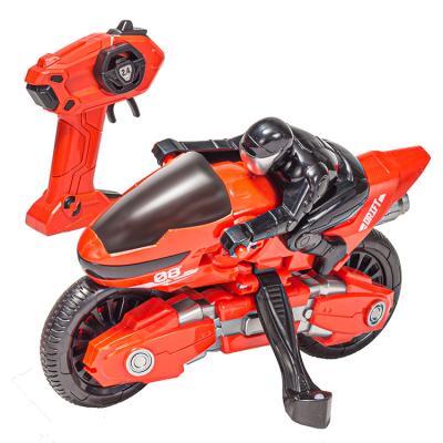 China RC model 4ch remote rc cars 2.4G motorcycle radio control model toys can swing left and right will not fall down for sale