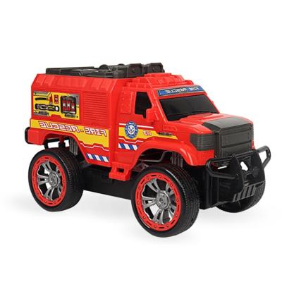 China RC Model Newly Designed High Quality Red Fire Rescue 27MHz 1/16 4wd Complete Remote Control Truck With Favorable Price for sale