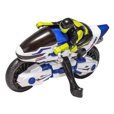 China Cheap 2.4G 4Ch Children's Police Toy Stunt Motorcycle Model RC Mini Rc Car Boys Gifts 360 Degree Radio Control for sale