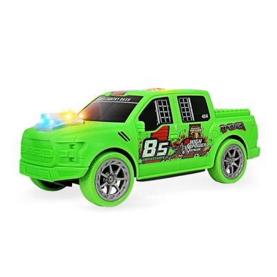 China ABS Kids Battery Car Toys Electric Carry Off Road Truck Hobby Models With Lights And Music Can Fit Building Blocks for sale