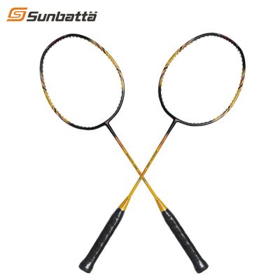 China Eastic & Sunbatta design badminton racket full carbon durable hot sale different badminton racket for sale