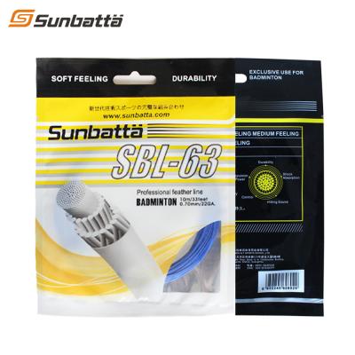 China Sunbatta Badminton String Gauge Nylon Wholesale Badminton Racket String Tension for sale