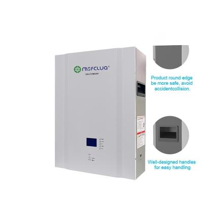 China Home Appliances MSFCLUA solar storage lifepo4 cell rechargeable lithium iron battery power wall home energy storage lifepo4 battery pack for sale