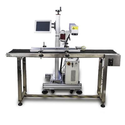 China Laser Marking 20W Laser Machine Auto Marking Plastic Conveyor Belt Driving Laser Marking Machine for sale