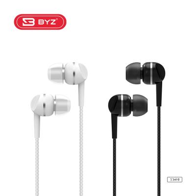 China hot selling BYZ S340B In-ear wired earphone bass for boat earphone wired boult earphone for sale