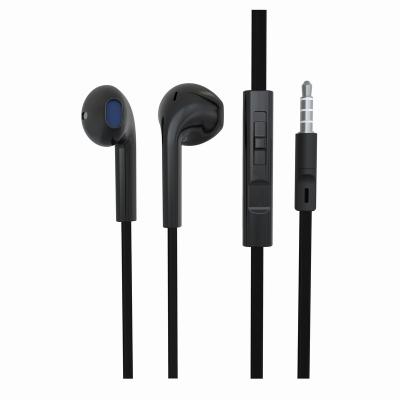 China BYZ SE387A In-ear Anti-tangle Flat Wire 3.5mm Wired Headphones With Wired Microphone for sale