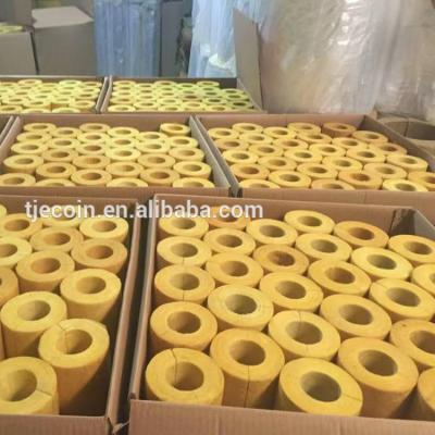 China Sound and Heat Insulation Fiberglass Wool Pipe Section with ASJ for sale