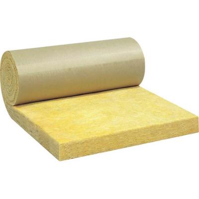 China 25mm Cooler Insulation Material Glass Wool Price CE 25mm Cooler Insulation Material Mineral Wool Blanket Price With Aluminum Foil Laminated On for sale