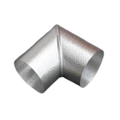 China Aluminum Duct Elbow Liner 110 Mm 45 Degree 0.4 Mm Thick Aluminum Elbow for sale