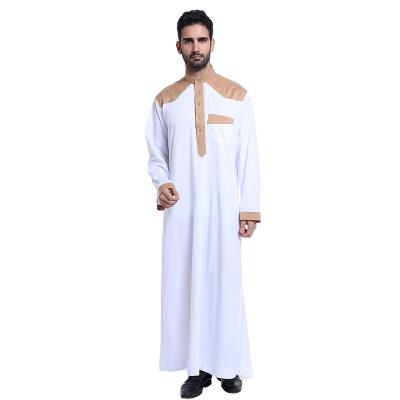 China High Quallity Islamic Men Jubba Thobe Dubai Saudi Arabia Kaftan Muslim robes luxury men abaya men thobes islamic clothing for sale