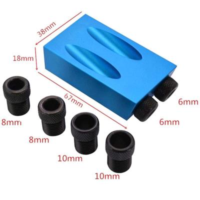 China Aluminum Alloy Apply To DIY Enthusiasts Drawer Hole Punch Woodworking Drill Punch Marker Jig Easy To Use for sale