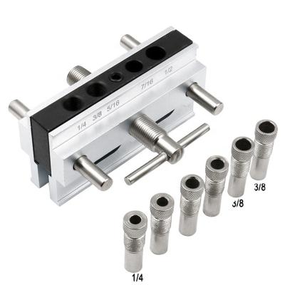 China 1Set Work Tool Hole Puncher Woodworking Joints Tool Hole Drilling Jig For Drilling Holes for sale