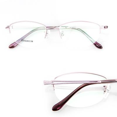 China Comfortable Small Size Titanium Quality Optical Glasses Eyeshape Frames Shenzhen Metal Frame Manufacturer for sale