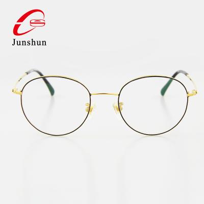 China 15 years experience order by French customer spring samples in 2020 for testing high quality titanium single colors metal optical frame eyewear for sale