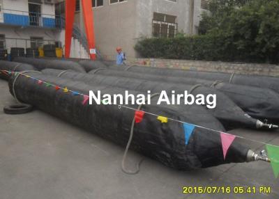 Chine Embarquez la longueur de lancement de l'airbag Dia1.5mx15m, le caoutchouc naturel et 3 cordes en nylon de tissu à vendre