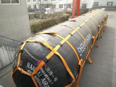 China Total 1550 Tons Buoyancy Black Rubber  Marine Salvage Lifting Airbags With ISO9001 for sale