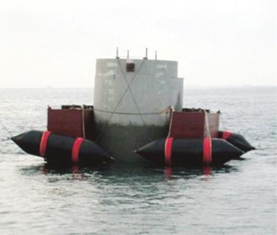 China Marine Floating Structure Installation Airbags With Black Rubber material for sale