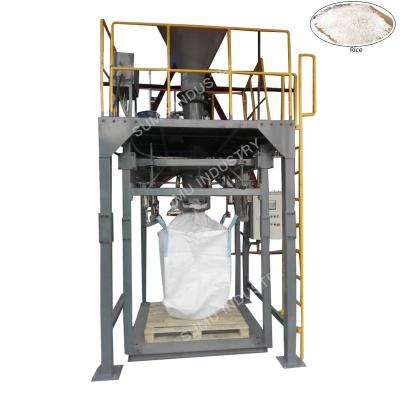 China Food Bulk Filling Sealing Machine Ton Bag Packing Machine Rice 1 Ton 2 Ton 500kg-2000kg Economic Big Bag Packing Ma for sale