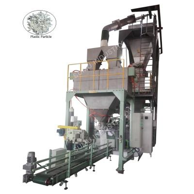 China 20kg-50Kg Food Net Weight Double Weight High Speed ​​Artesian Open Pouch Packing Particle Plastic Filling Sealing Machine Automatic for sale