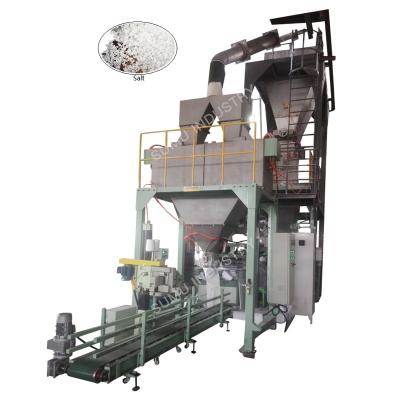 China High Speed ​​Artesian Open Pouch Double Weight Net Food 20-50Kg Net Weight Salt Filling Automatic Sealing Machine With PLC Control for sale