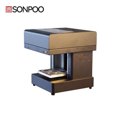 China Commercial Nestle capsule beer food milk cover 3D printer househol tea automatic generation machine Coffee drawing printer small food milk cover printer for sale