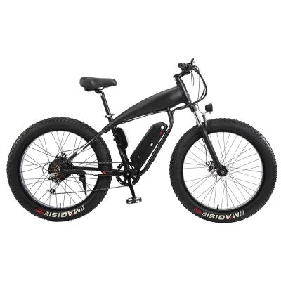 China Aluminum Alloy 48V500W Motor Disc Brake Electric Bicycle 7 Mountain Bike Fat Speed ​​Tire Electric Bicycle for sale