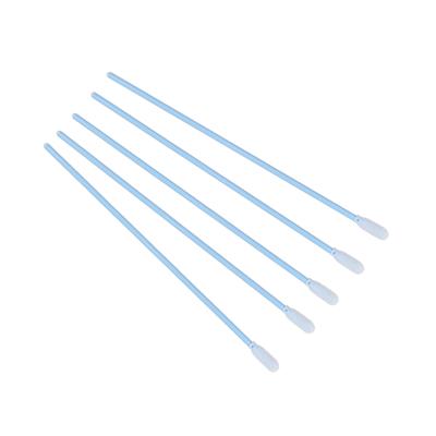 China Alcohol Resistant Industrial Disposable Blue Lint Free Handle Printer Printhead Cleaning Long Stick Cleanroom Foam Swab for sale