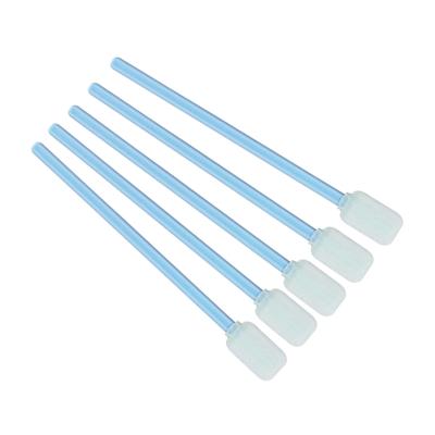 China Disposable Flat Tip 714 Polyester Stick Cleanroom Cleaning Brush PS Clement Polypropylene Alcohol Resistant Swab For Printer for sale