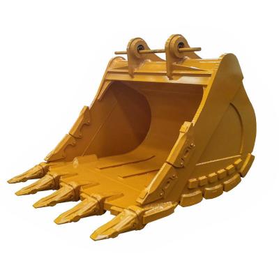 China Customized 600mm Width Backhoe Excavator Bucket Rat Tail Bucket With Tiger Teeth for sale