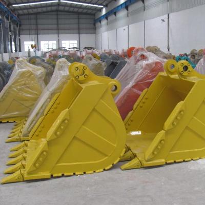 China Excavator Parts Heavy Duty Digging Bucket Reinforced Cutting Edge 1 Cubic Meter for sale