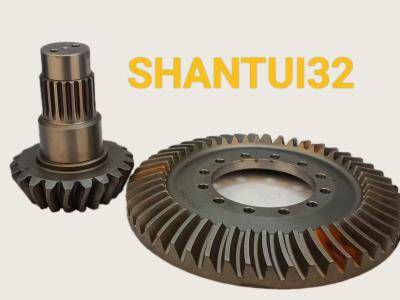 China 175-21-22140/ 178-15-13240 D155 bulldozer Spiral Bevel gear SD32 bulldozer Crown Wheel Pinion gear set for sale