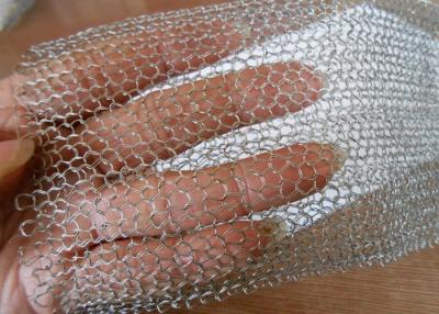 China Stainless Steel Knitted Wire Mesh 0.10mm -0.45mm Wire Diameter for sale