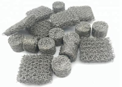 China Compressed Knitted Wire Mesh Multifunctional Flatten Type / Ginning Type for sale