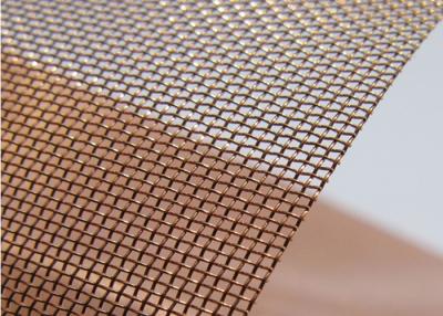 China Square Hole Brass Window Screen / 0.15-0.5mm Copper Insect Screen for sale