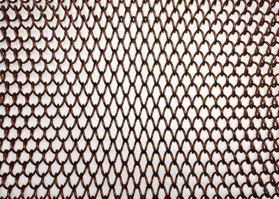 Chine Diamond Hole Architectural Metal Mesh 0.5-2m Width Metal Coil Drapery à vendre