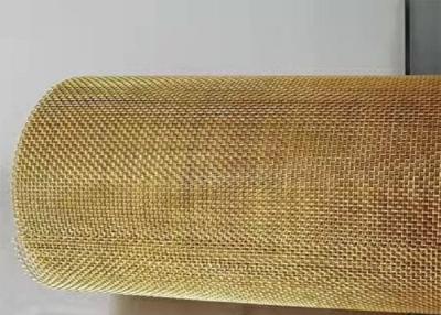 China Dekorativer Messingmaschendraht SWG38 60X60 Mesh Plain Weave Woven Type zu verkaufen