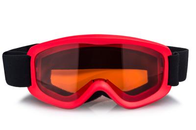 China Colorful cute children use safety ski goggles, good quality full REVO gold lens and customzied cute frame ski goggles for sale