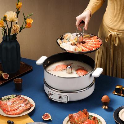 China Hotel Hot Pot Home Universal Rotary Thickening Hot Pot Deepening Automatic Electric Deepening Cooker for sale