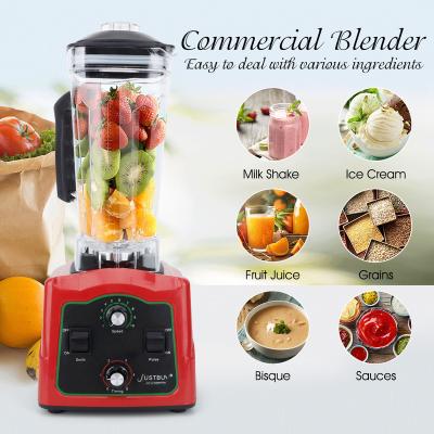 China 8 Blades 3HP 2200W Heavy Duty Commercial Blender Blender Fruit Juicer Food Processor Ice Cream Smoothies for sale