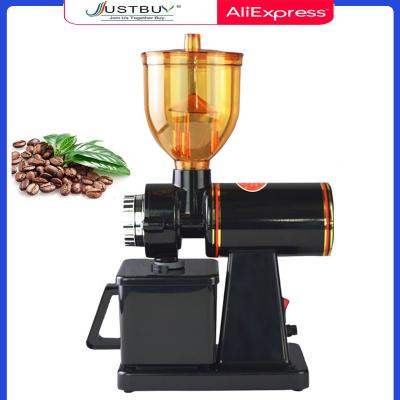 China Flat Design 180W Electric Coffee Bean Miller Espresso Machine 8 Steps Anti-skip 60mm Tilt Head Burr Grinder for sale