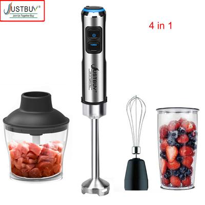 China 110V USA Design Tilt Head 7/6/4 In 1 Stick Electric Hand Blender Food Processor Commercial Egg Beater Blender Juicer Chopper for sale