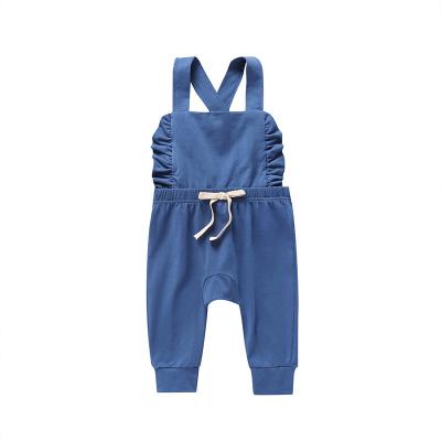 China Amazon Babies Sleeveless Overalls Summer Hot Selling Babies Breathable Cotton Romper Clothing for sale